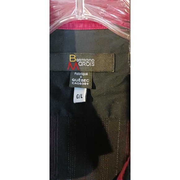 Bertrand Marois Long SLEEVE Button Up Shirt size G/L Made in‎ Canada - Picture 5 of 12